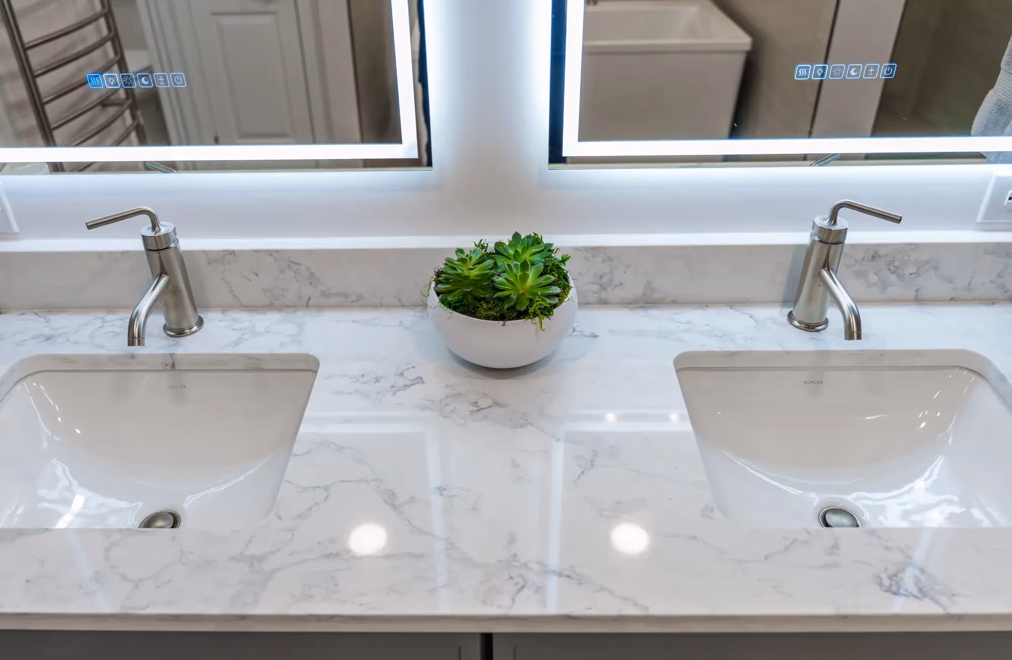 Bathroom with sleek design