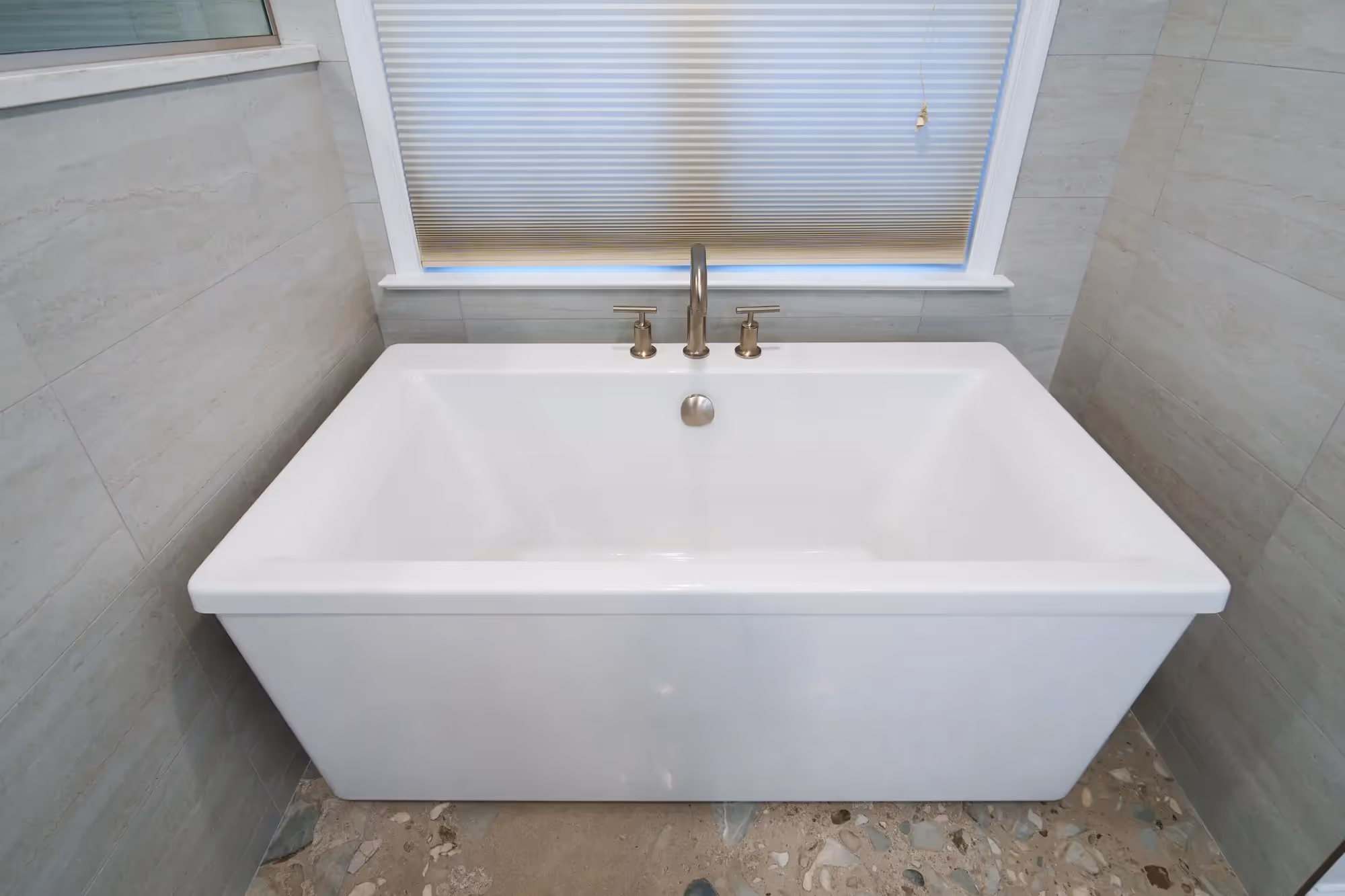 Bathroom with sleek design