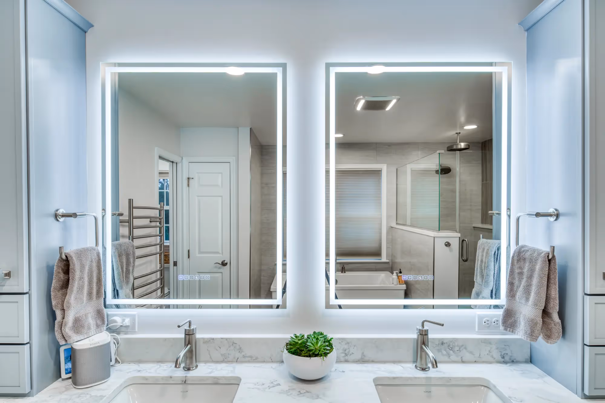 Calm & Contemporary Primary Bath Retreat