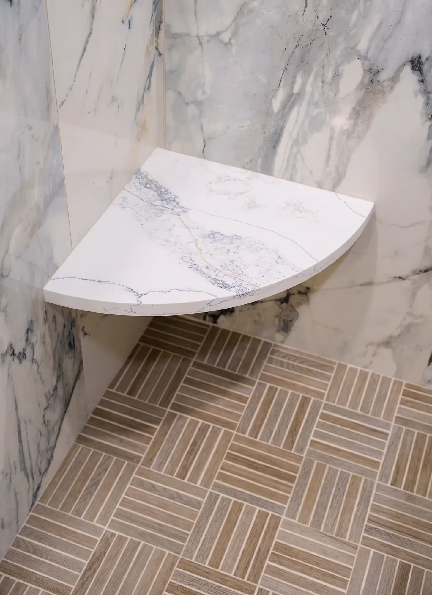 Elegant marble soap dish in a bathroom