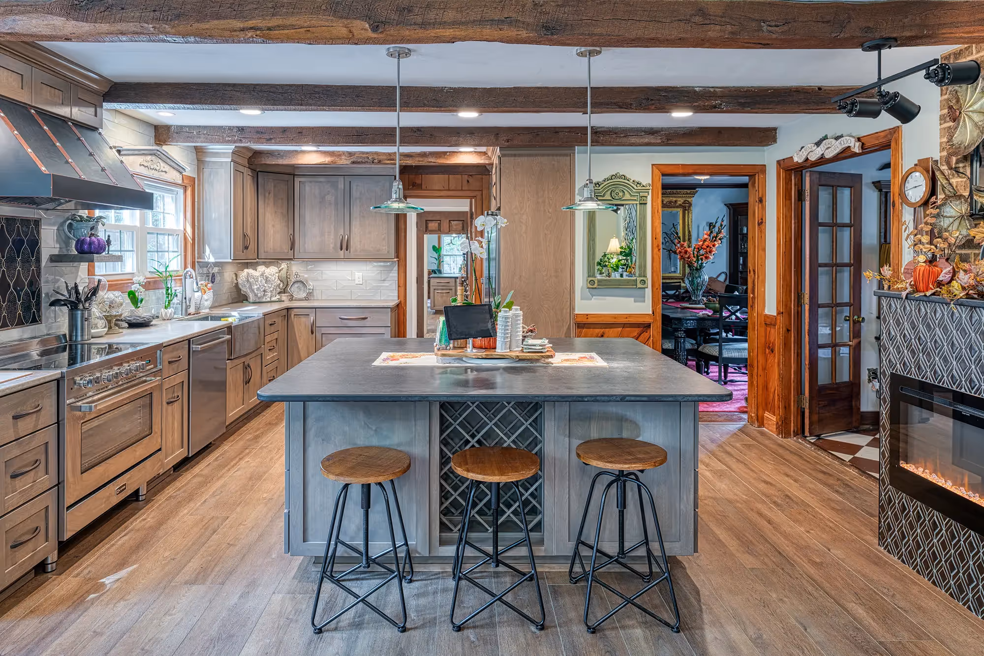 Wooden Beam Kitchen