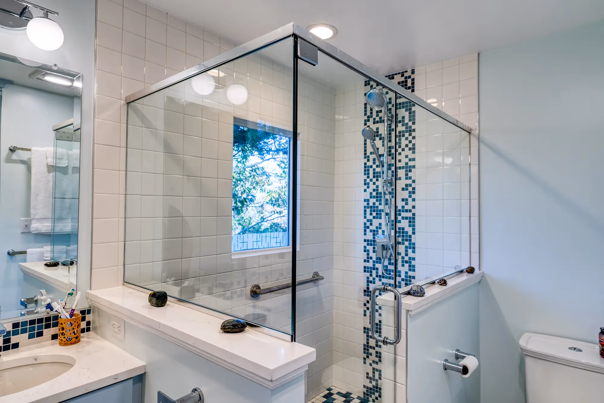 Bathroom with double vanity