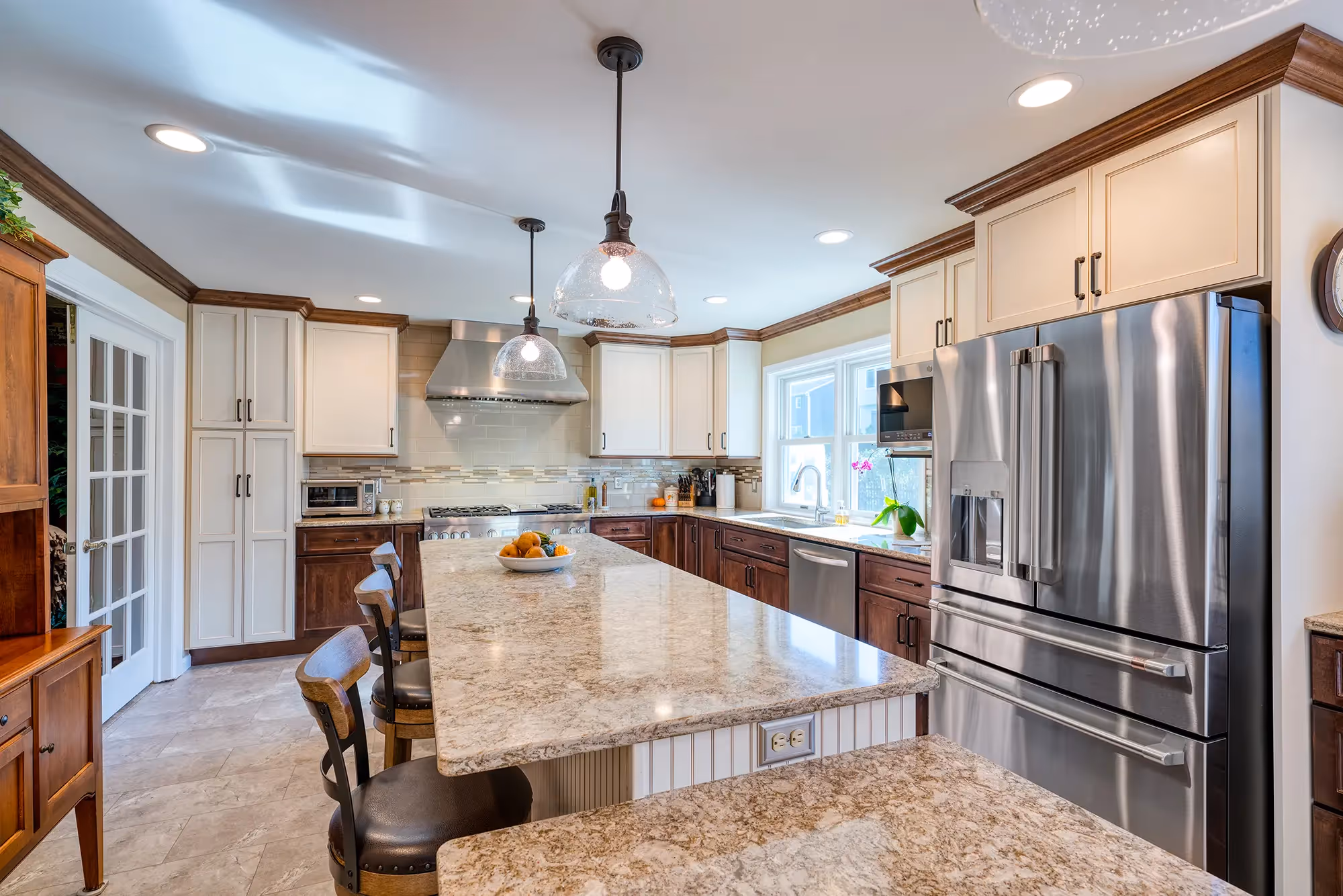 Spacious kitchen with modern appliances
