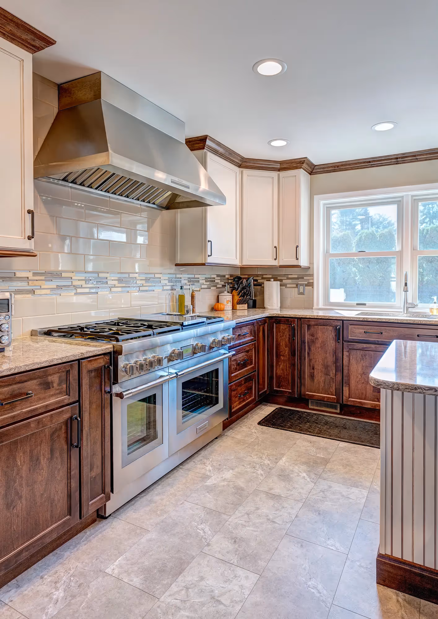 Kitchen with granite countertops
