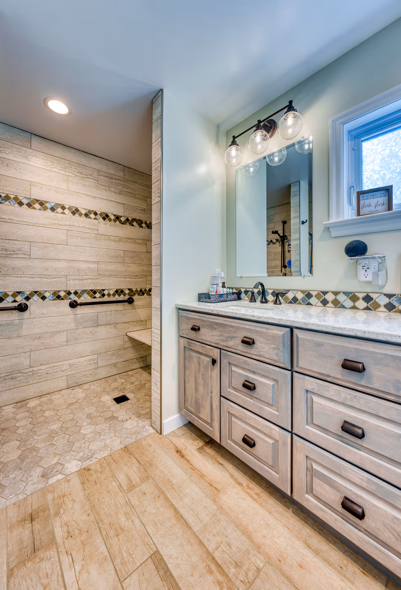 Curbless Shower - Aging-in-Place Remodeling