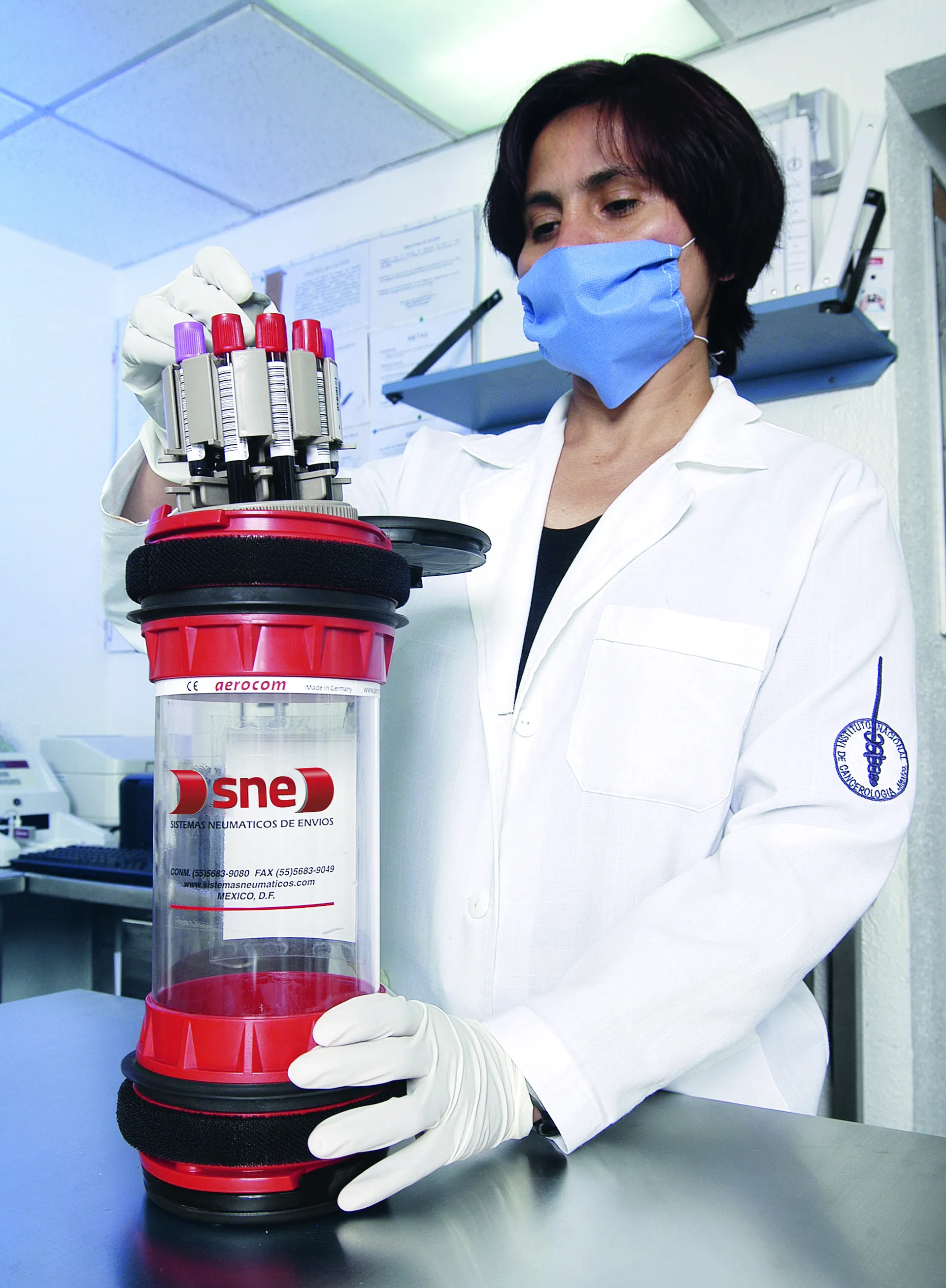 Sistema neumático SNE en farmacéuticas y laboratorios