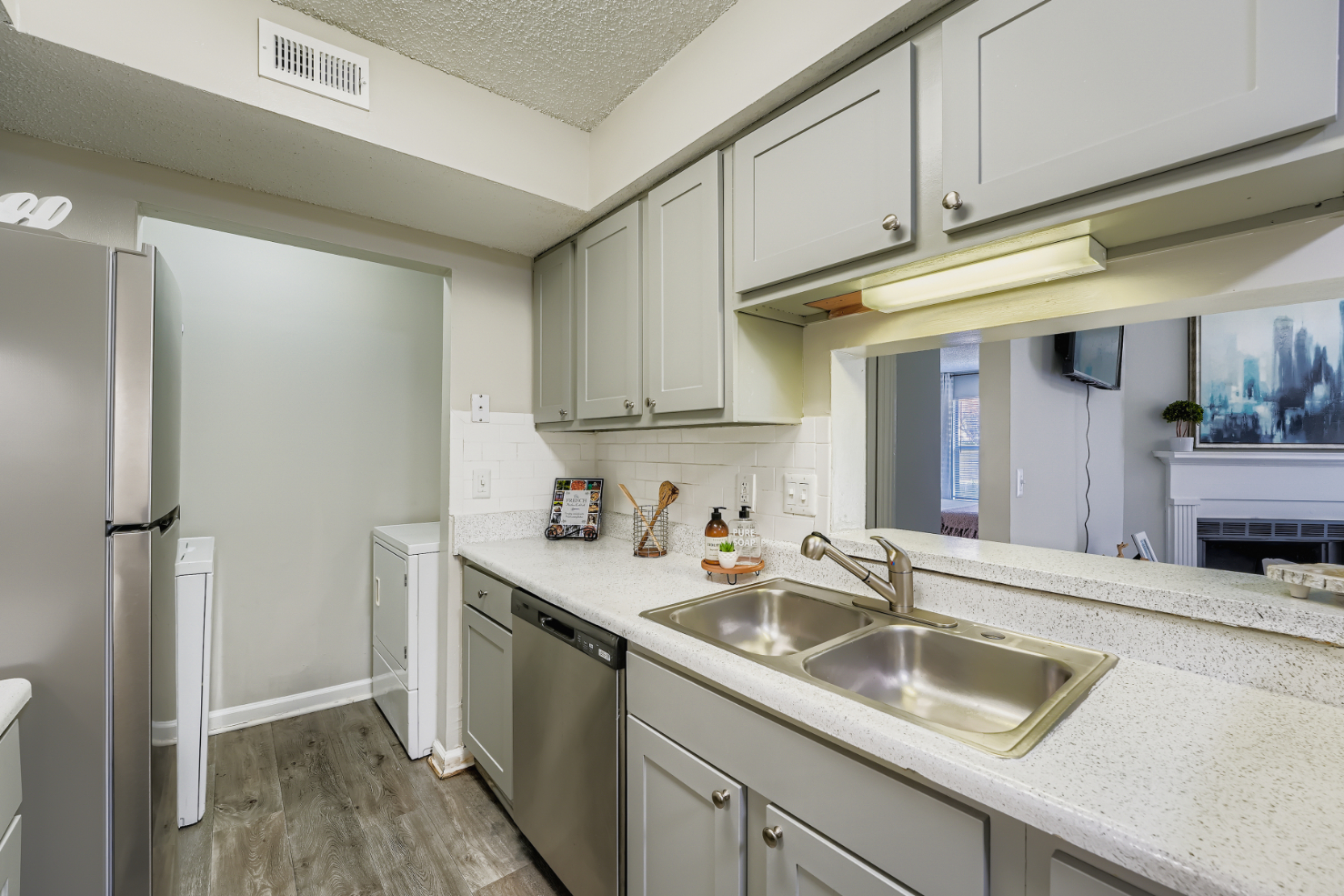 kitchen with refrigerator 