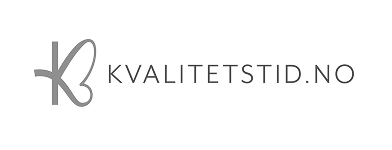 Kvalitetstid.no logo featuring stylized initials and text.