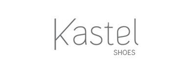 Kastel Shoes logo in simple black font on a white background.
