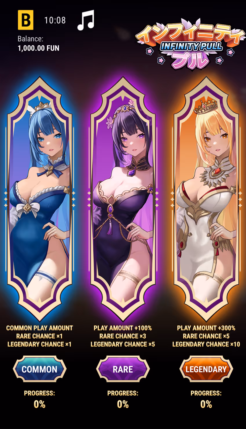 Infinity Pull BGaming Mobile Gameplay Screenshot