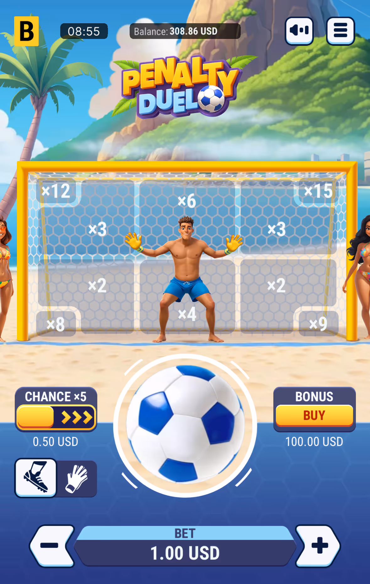 Penalty Duel BGaming Mobile Screenshot