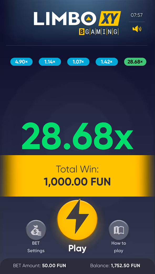 Limbo XY BGaming Mobile Screenshot