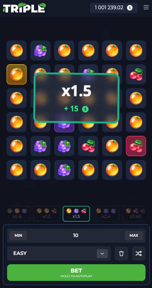 Triple InOut Games Mobile Screenshot