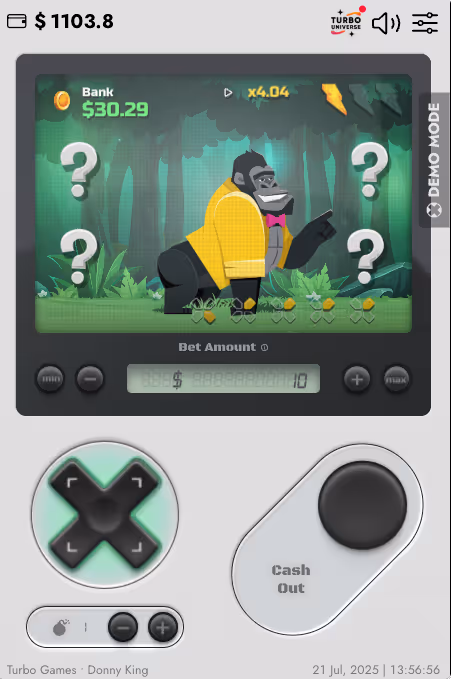 Donny King Turbo Games Mobile Screenshot