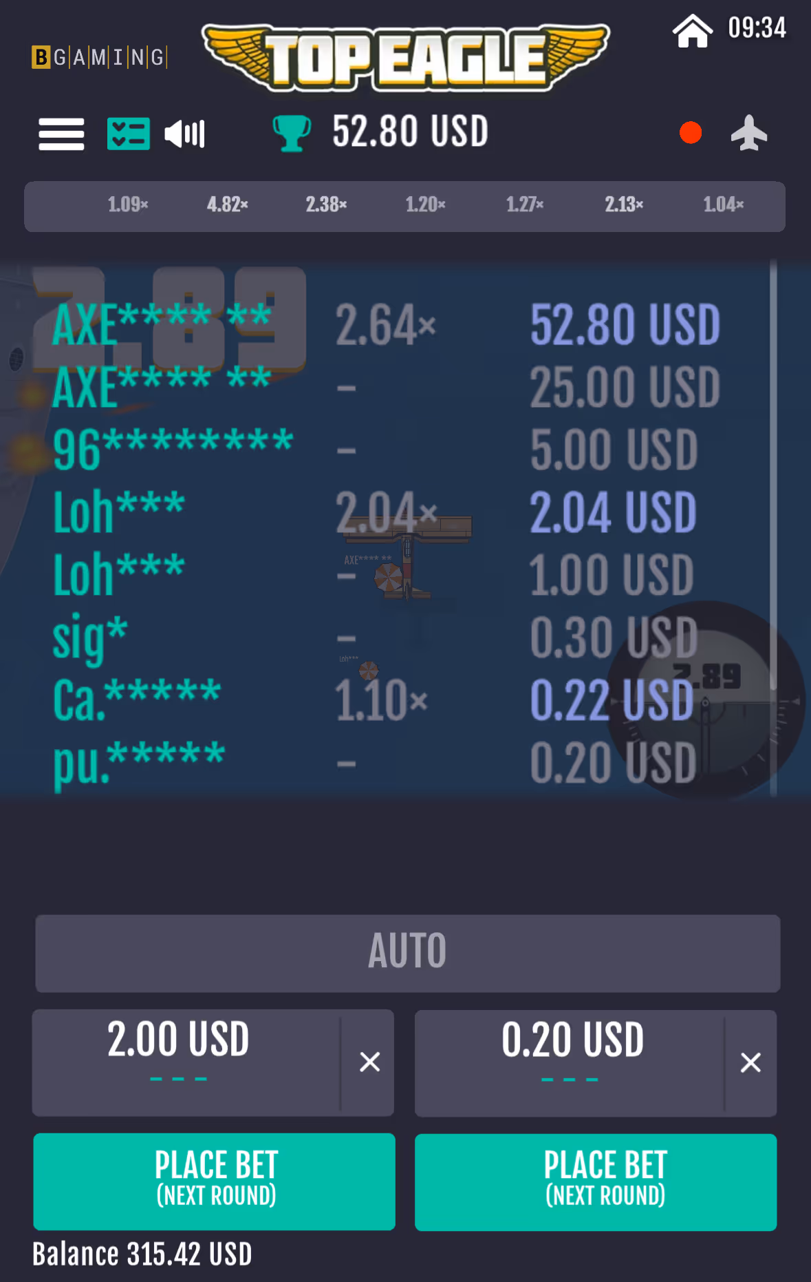 Top Eagle BGaming Mobile Screenshot