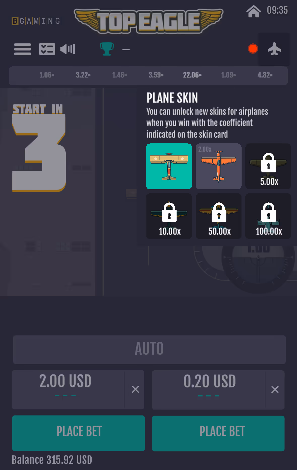 Top Eagle BGaming Mobile Screenshot