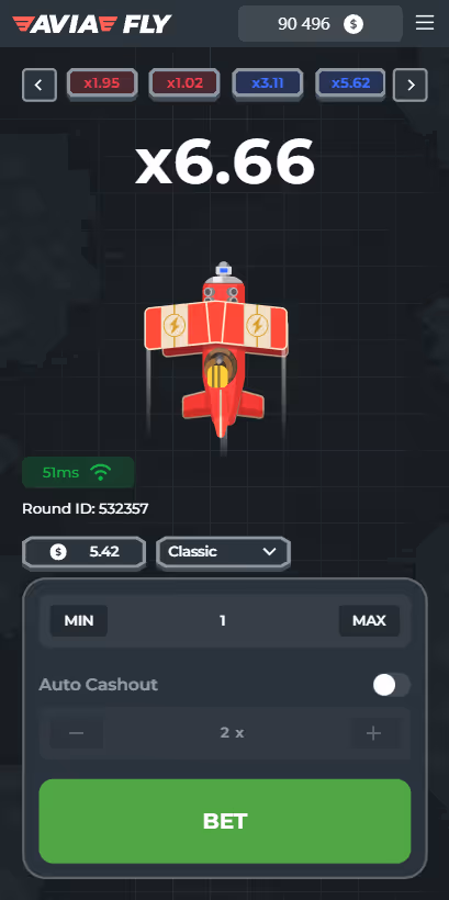 Avia Fly InOut Games Mobile Screenshot