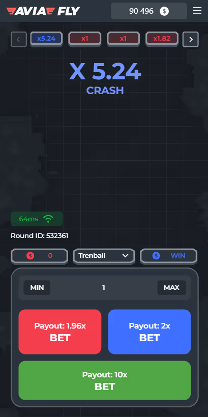Avia Fly InOut Games Mobile Screenshot