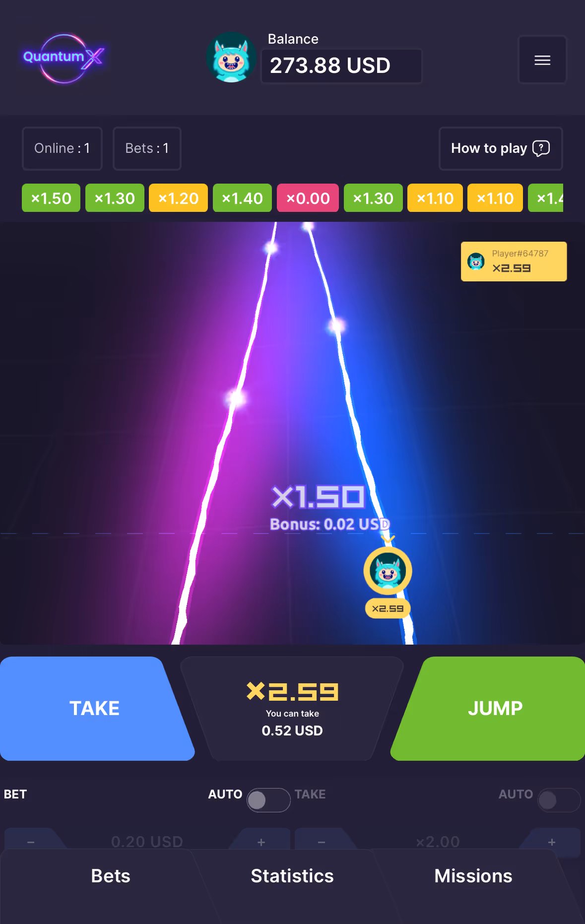 Quantum X Onlyplay Mobile Screenshot