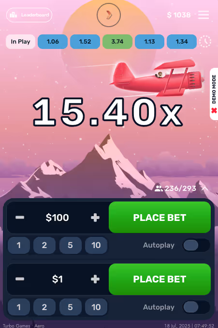 Aero Turbo Games Mobile Screenshot