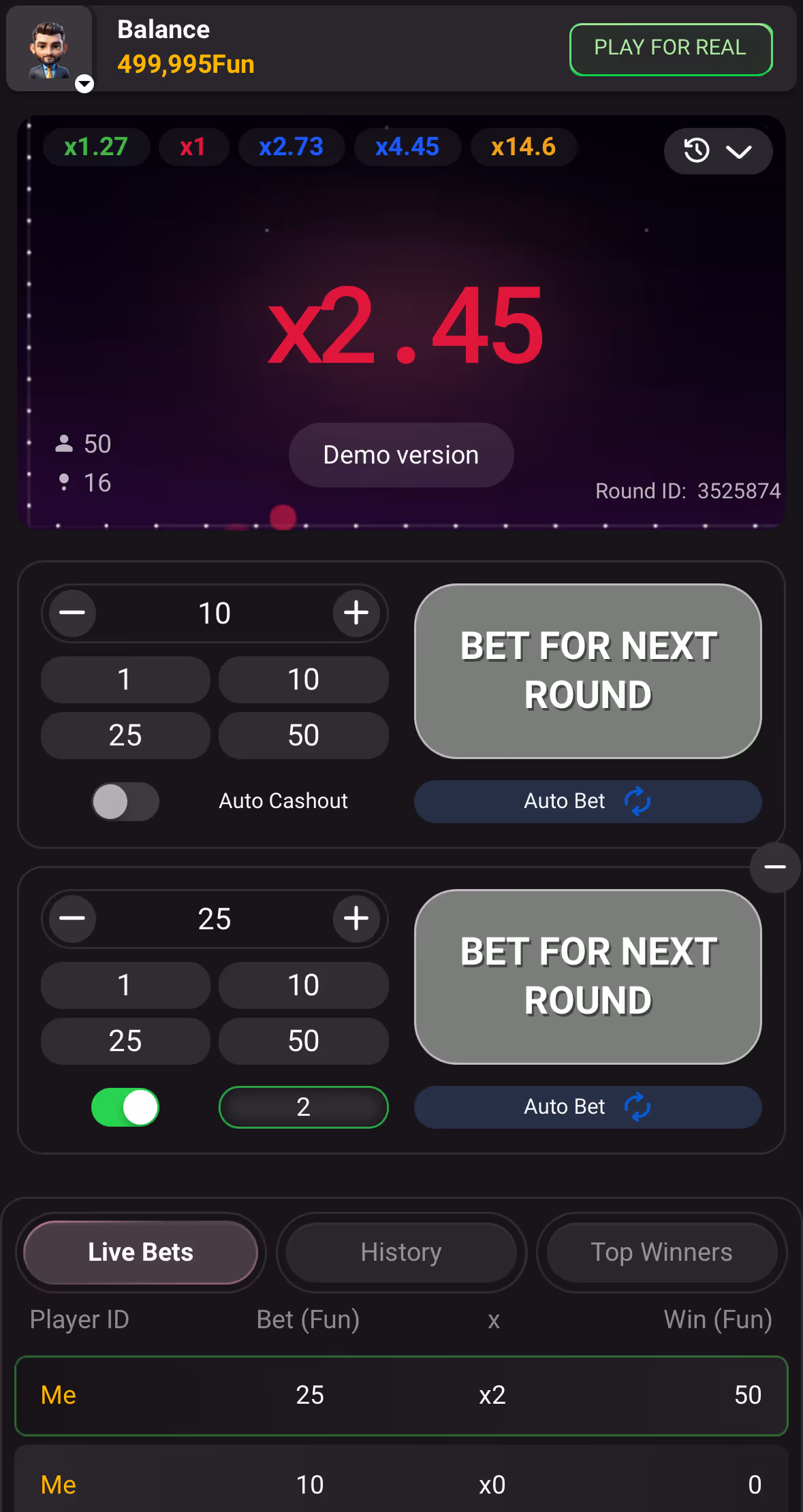 AviaBET Pascal Mobile Screenshot