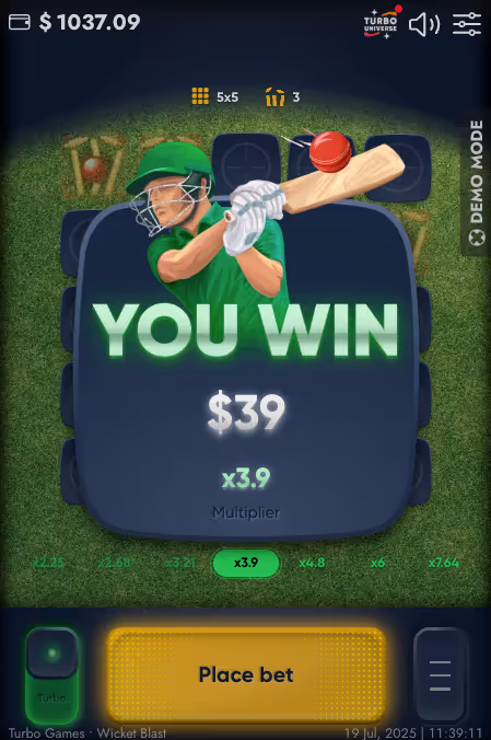 Wicket Blast Turbo Games Mobile Screenshot