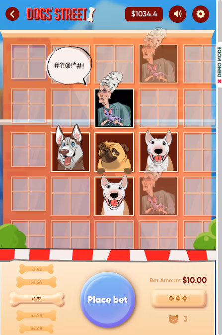 Dogs Street Turbo Games Mobile Screenshot