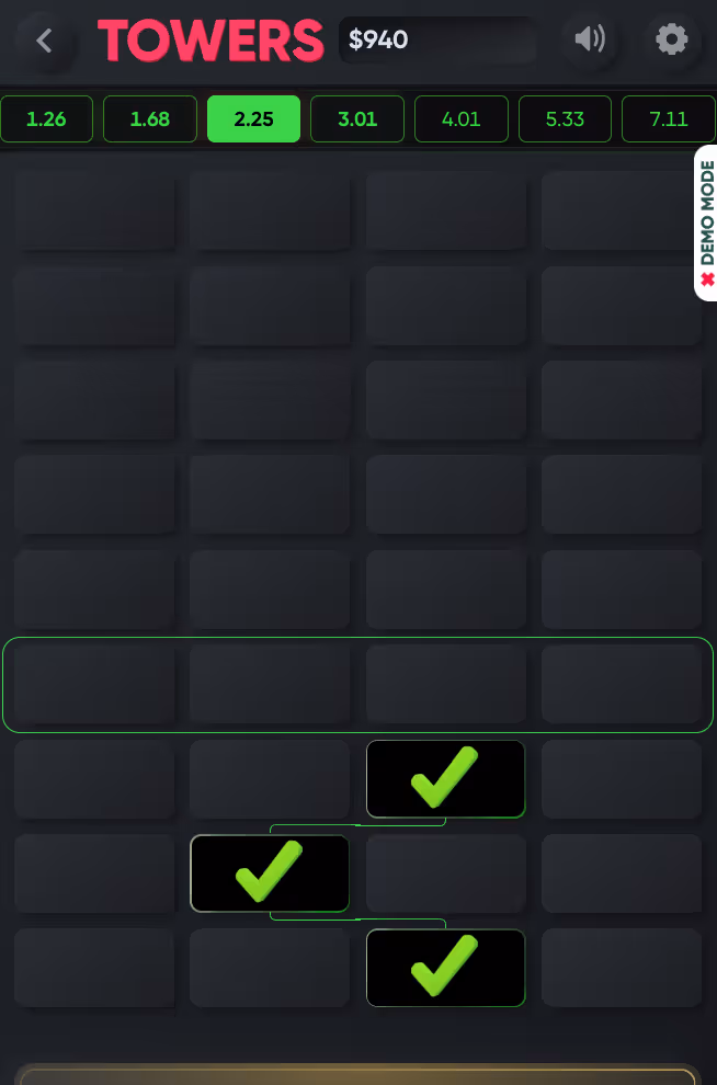 Towers Turbo Games Mobile Screenshot