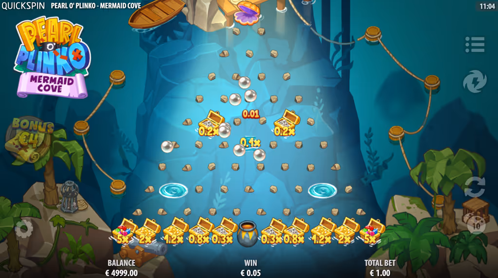 Mermaid Cove Quickspin Desktop Screenshot
