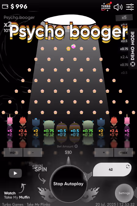 Take My Plinko Turbo Games Mobile Screenshot