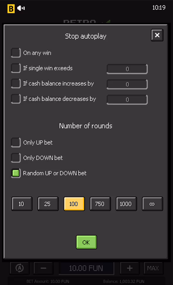 Retro Trader BGaming Mobile Screenshot