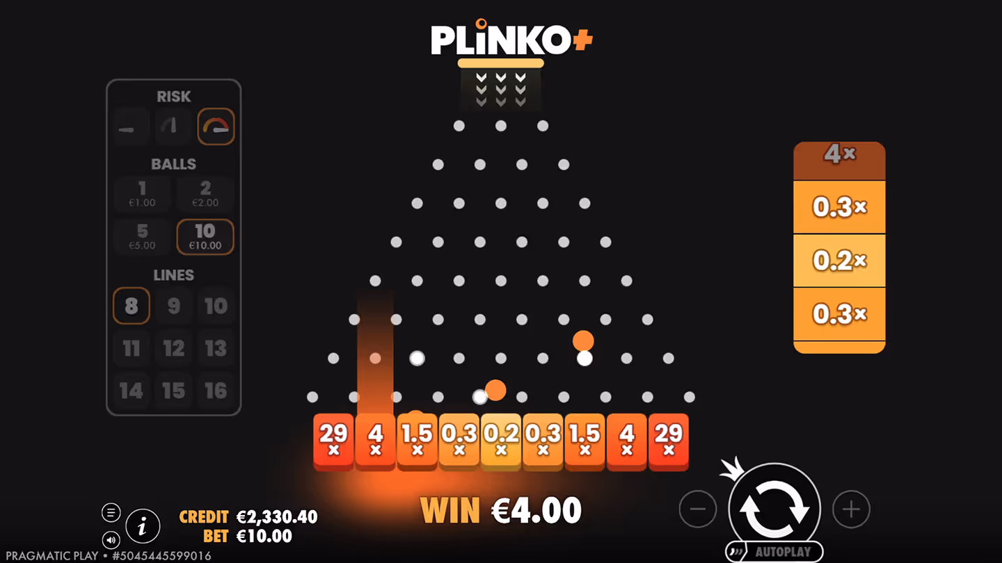 Plinko+ Pragmatic Play Desktop Screenshot