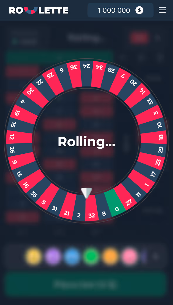 Roulette InOut Games Mobile Screenshot