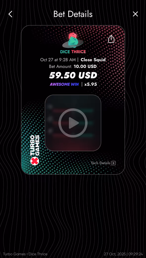 Dice Thrice Turbo Games Mobile Screenshot