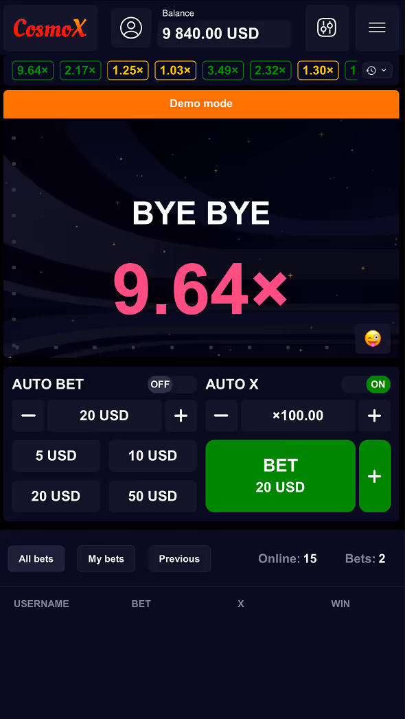 CosmoX Onlyplay Mobile Screenshot