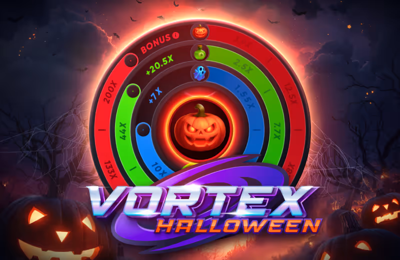 Vortex Halloween Turbo Games Logo