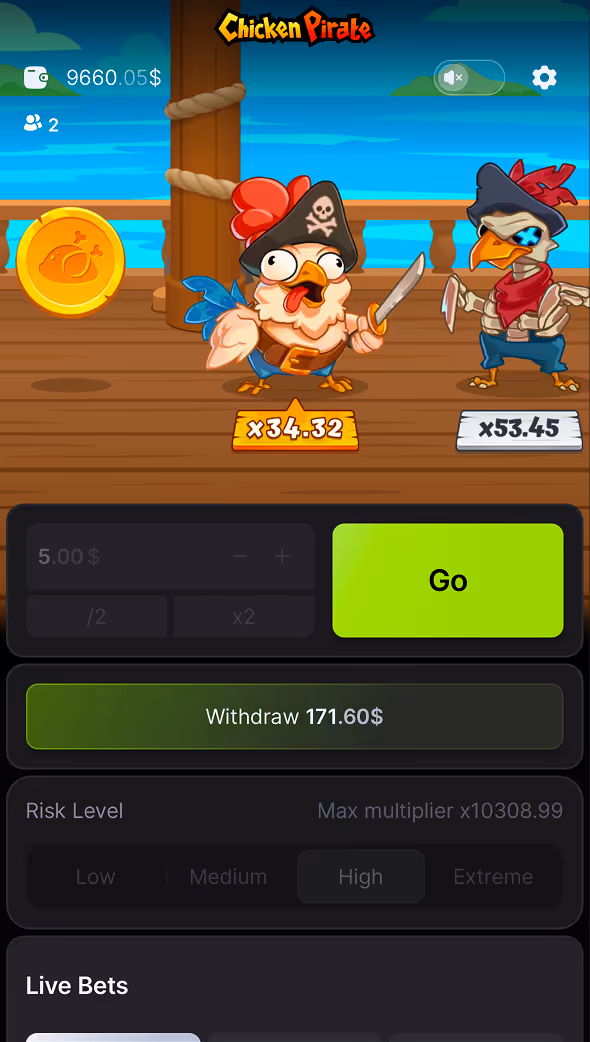 Chicken Pirate Mobile Gameplay