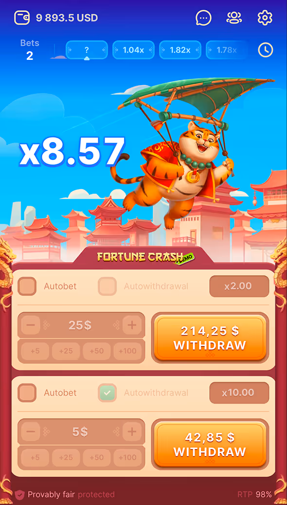 Fortune Crash Mobile Gameplay