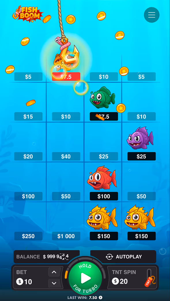 Fish Boom Mobile Gameplay Screenshot