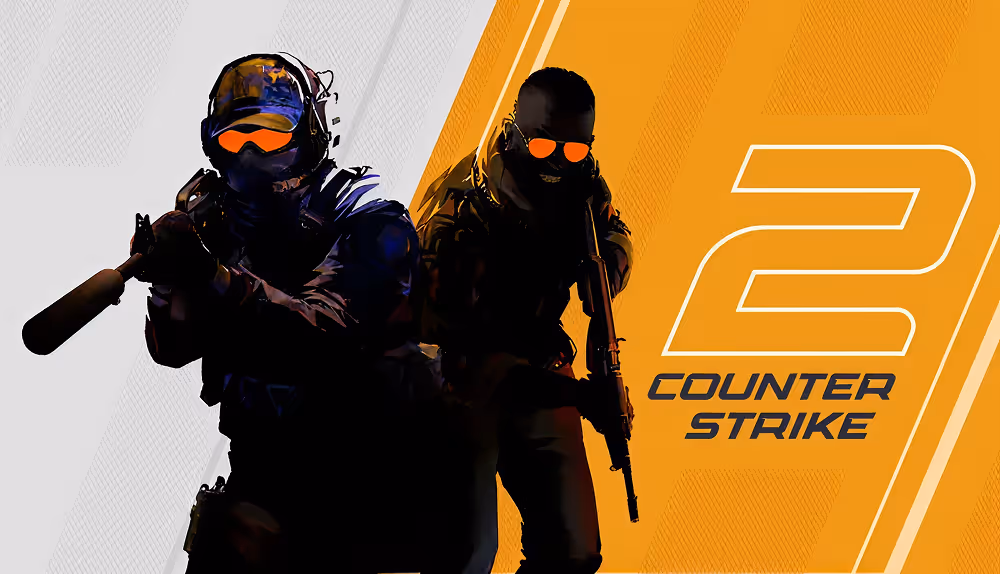 Game Logo and characters from online competitive game CSGO 2