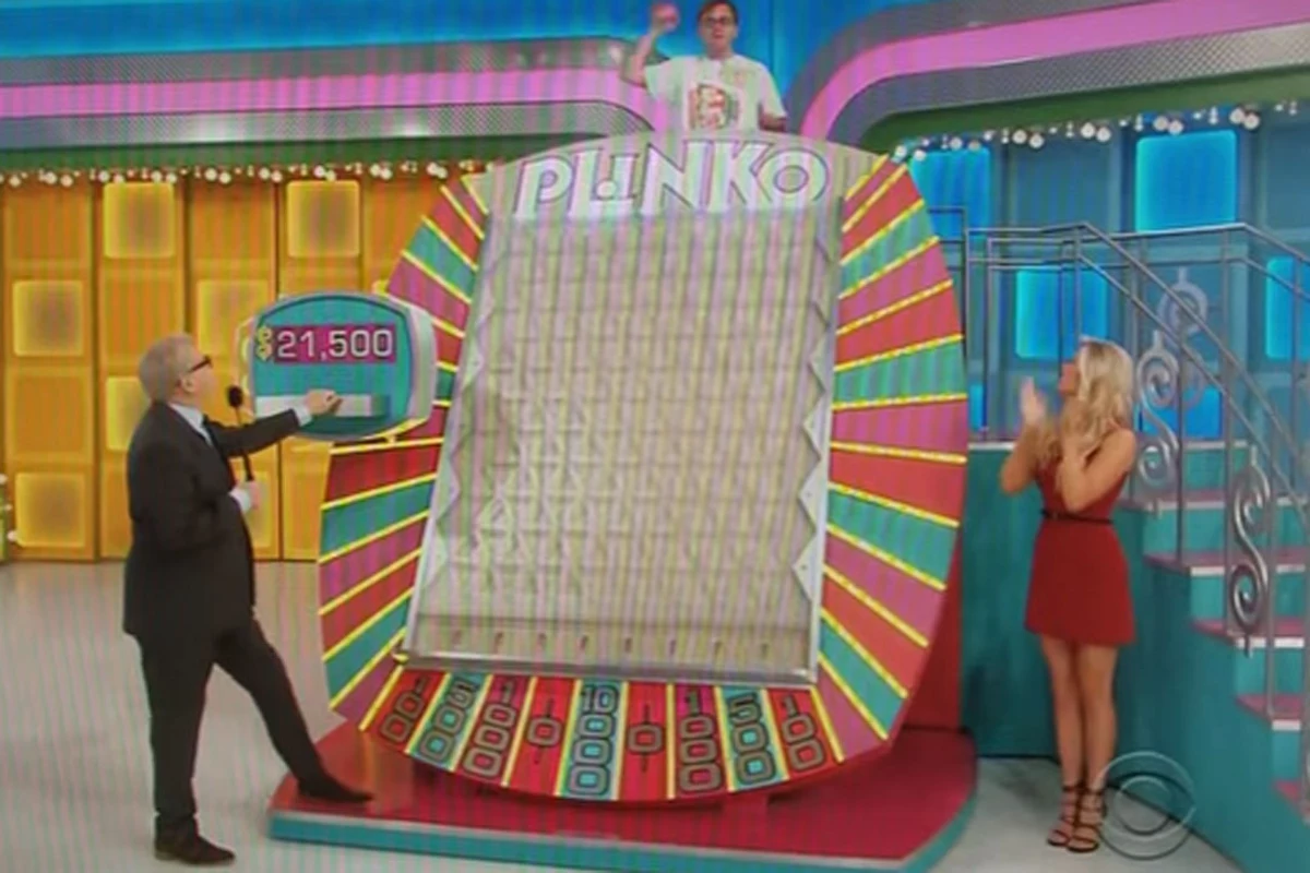 A photo of Plinko game from the TV Gameshow The Price Is Right