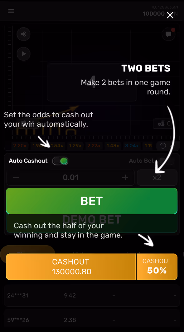 Crash by Galaxsys gameplay screenshot on mobile