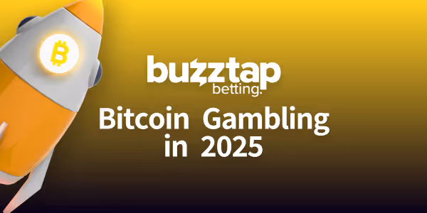 A banner graphic featuring a Bitcoin Rocket