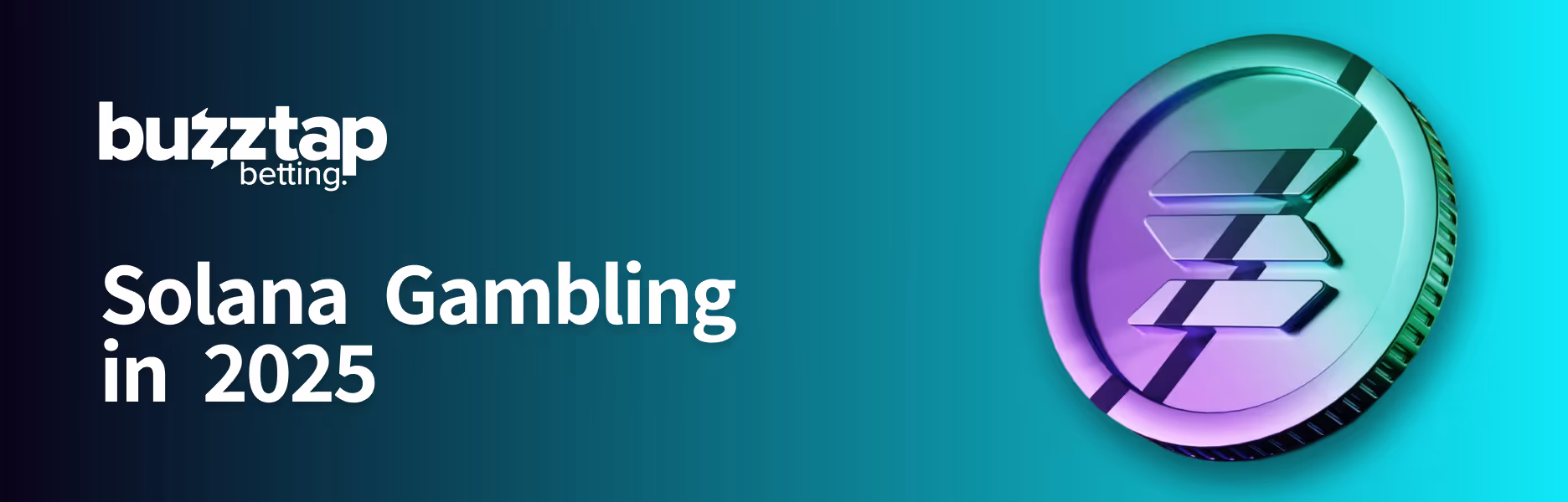 A graphic featuring the Solana coin