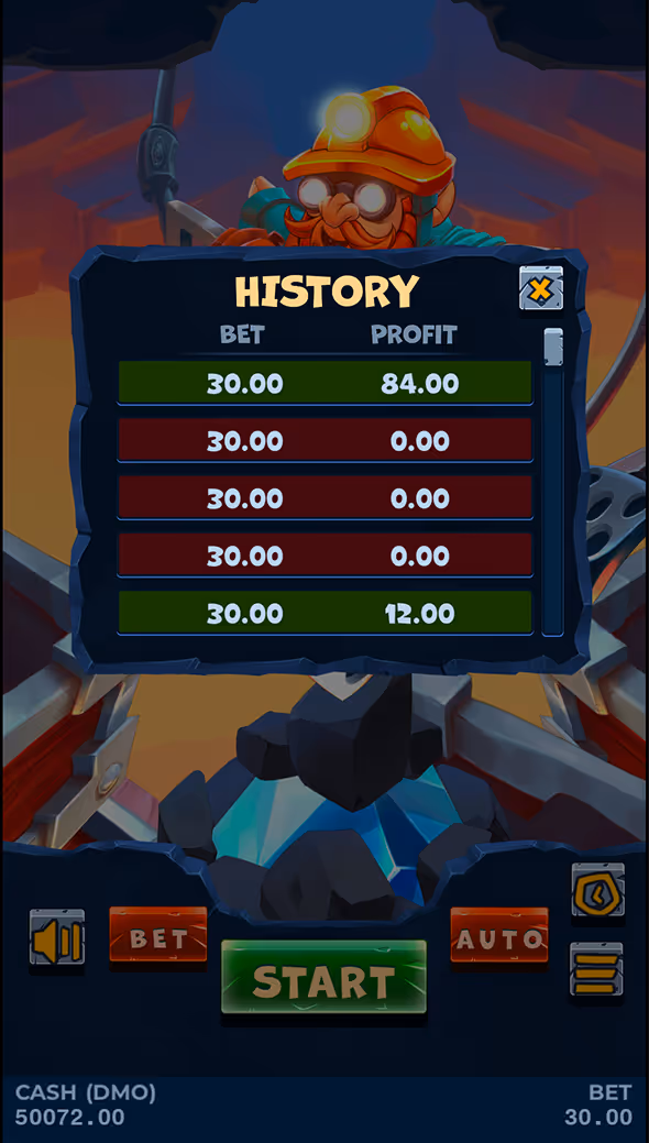 A mobile gameplay screenshot of casino game Swoop by Pixmove