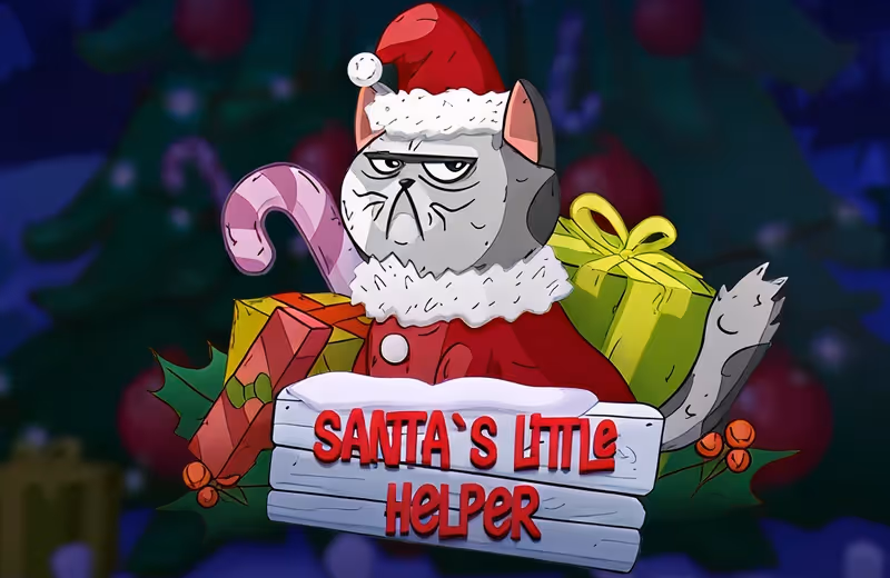 Santas Little Helper casino game logo by Pixmove