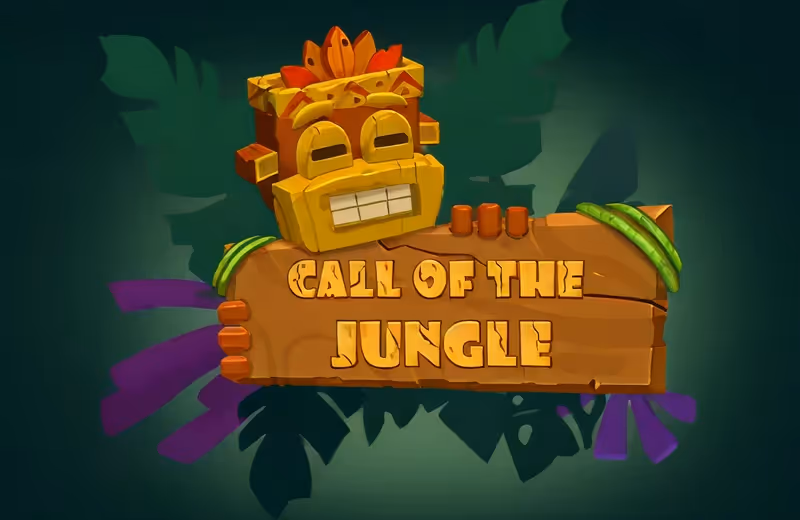 Call Of The Jungle casino game logo by Pixmove