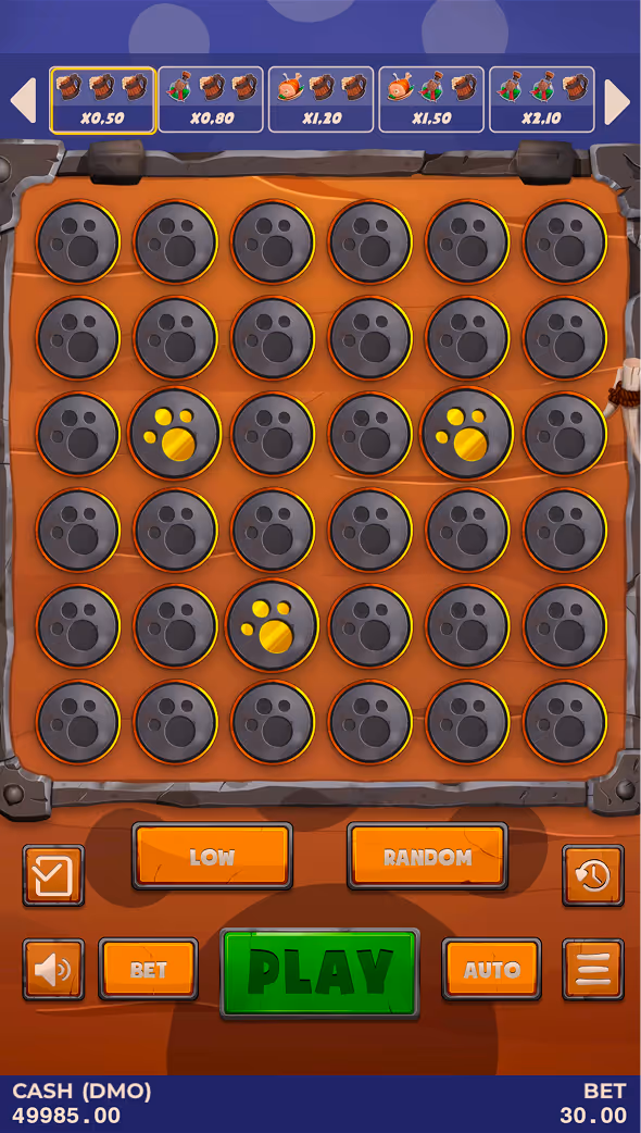 A gameplay screenshot of casino game Im A Cat by Pixmove