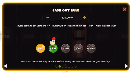 A screenshot of the in-game instructions by Chicken Highway by Smartsoft
