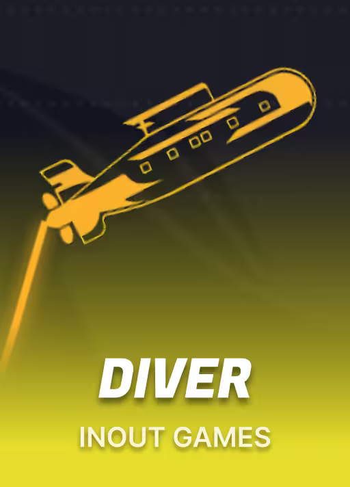 Diver casino crash game icon by InOut Games